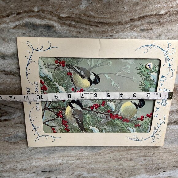 Lot of 4 Vintage Bird Prints Joan Beringer Cardinals Finch Winter 8.5”x11” - Picture 6 of 6